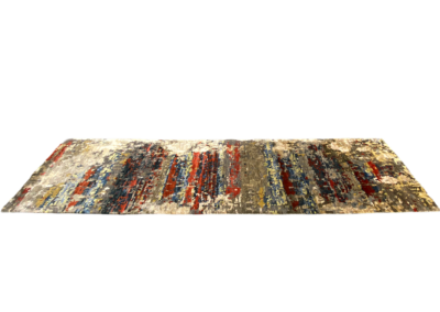 Joyful contemporary multicolor area rug side