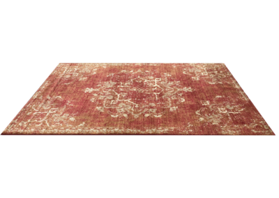 Gossamer maroon rug angle