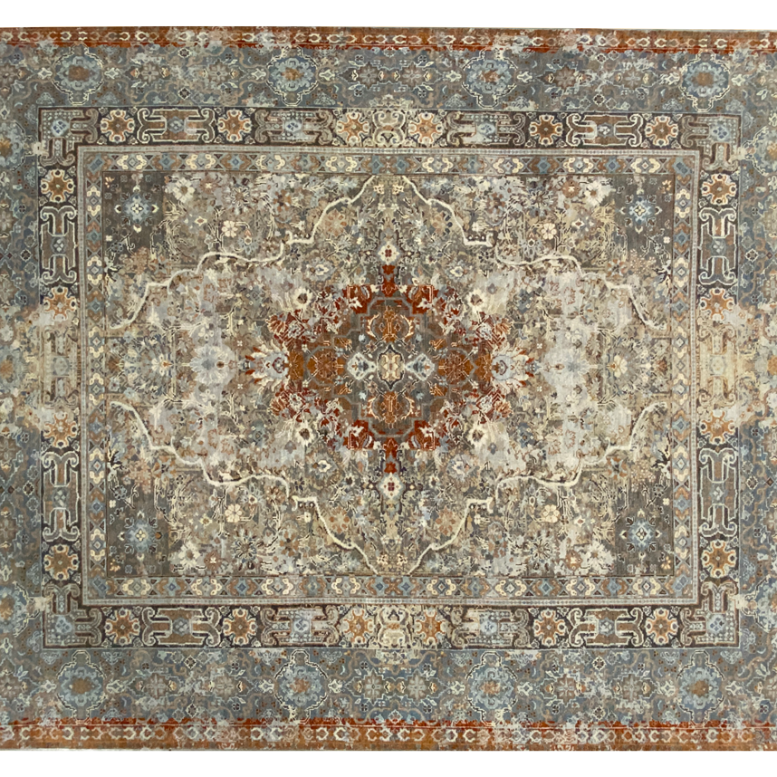 Dalia multi color rug full detail