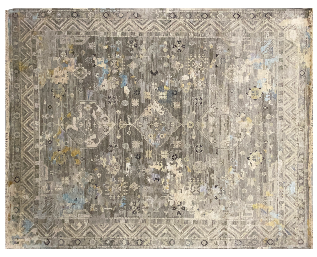 Asia transitional rug gray tone full detail