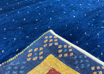 Starry Night modern rug front and back
