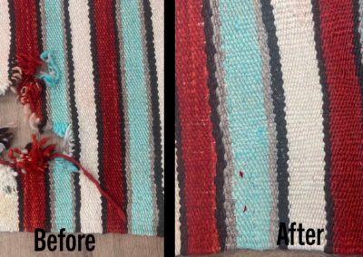 Patch work rug repair
