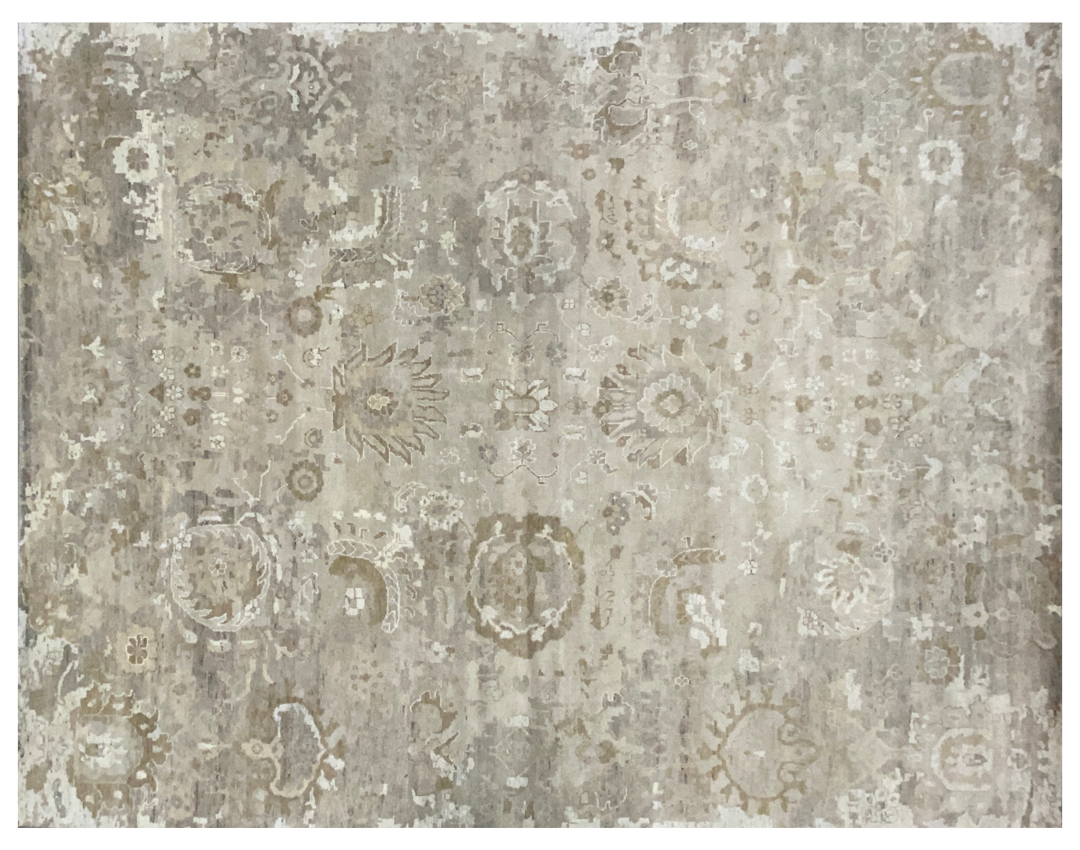 Transverse gray natural rug full detail