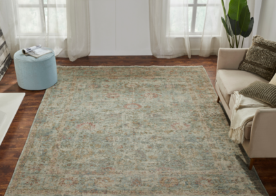 Transverse living room rug