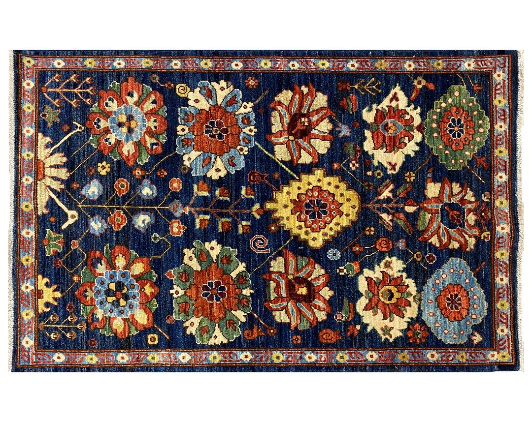 Ariana flower tribal rug