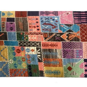 Shop this handcrafted Taimany wool rug at Atiyeh Bros. Since 1900. Colorful tribal design perfect for Portland, Lake Oswego, and West Linn homes.