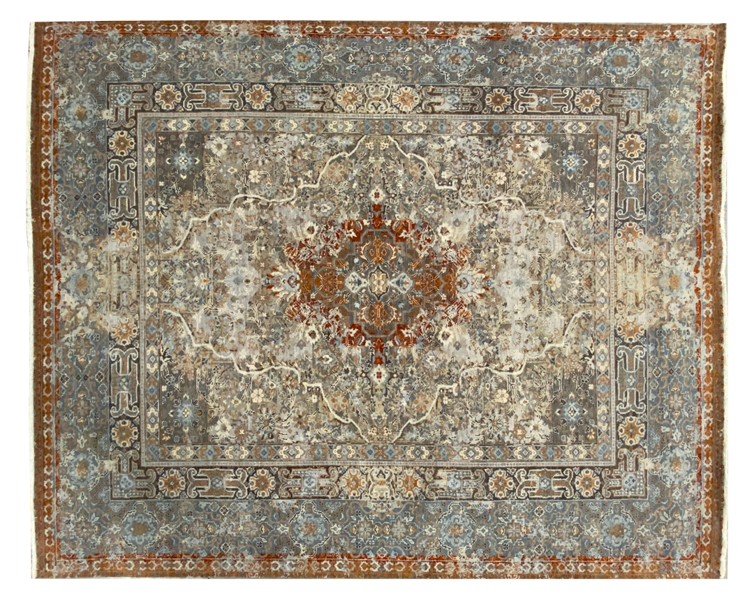Dalia multi color rug full detail
