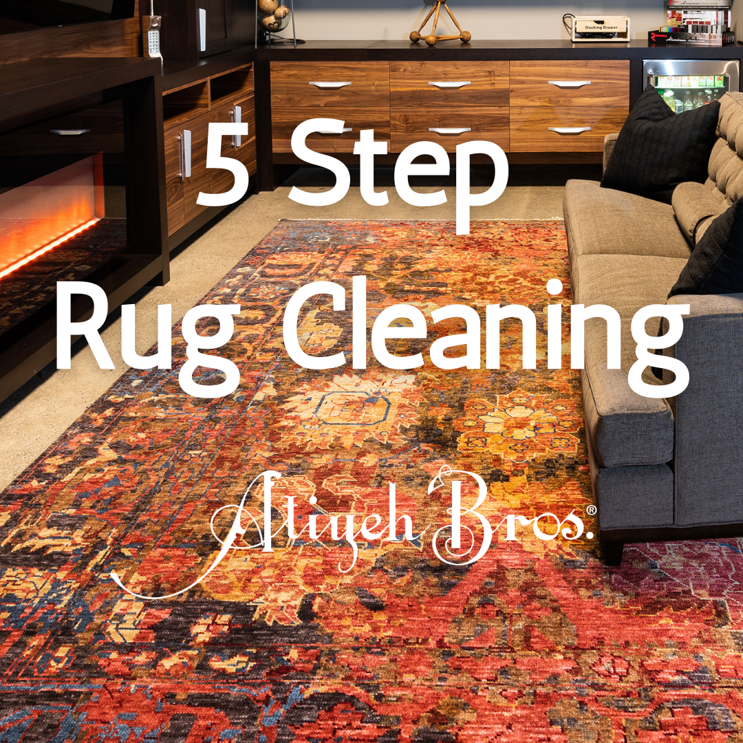 how we clean rugs in 5 steps